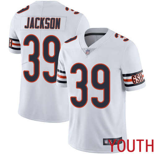 Chicago Bears Limited White Youth Eddie Jackson Road Jersey NFL Football 39 Vapor Untouchable